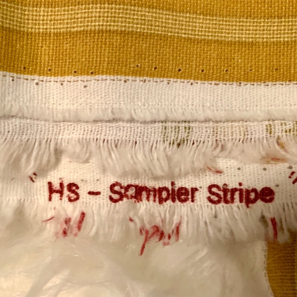 💯 % cotton striped Waverly fabric -5 yds warm fall colors- autumn warmth - Picture 5 of 6